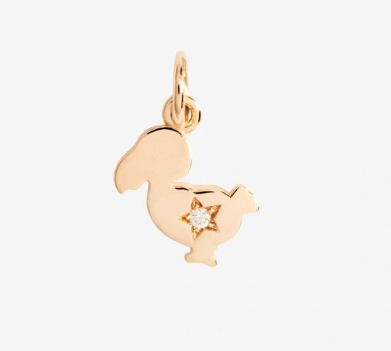 CIONDOLO DODO JUNIOR ORO ROSA & DIAMANTE - Mendes Gioielli srl