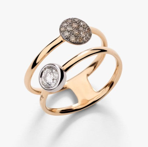 Anello Sabbia con solitario - Mendes Gioielli srl