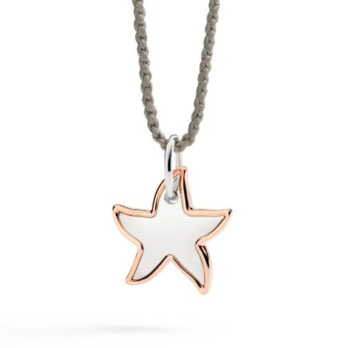 CIONDOLO DODO XL STELLINA ARGENTO & ORO ROSA - Mendes Gioielli srl