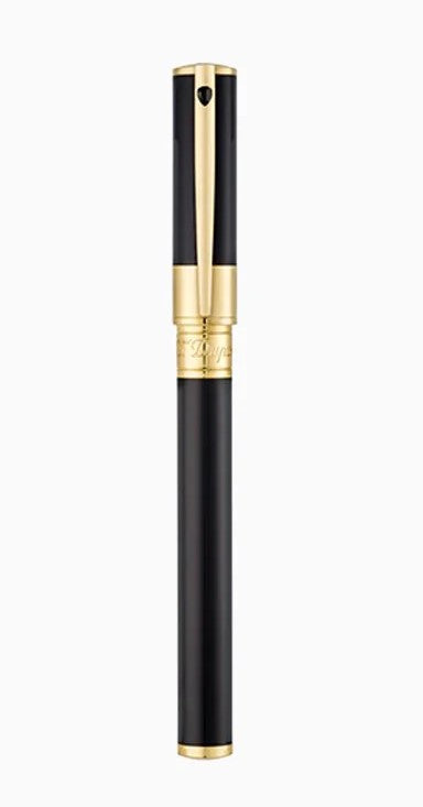 D-INITIAL PENNA ROLLER NERA E ORO - Mendes Gioielli srl