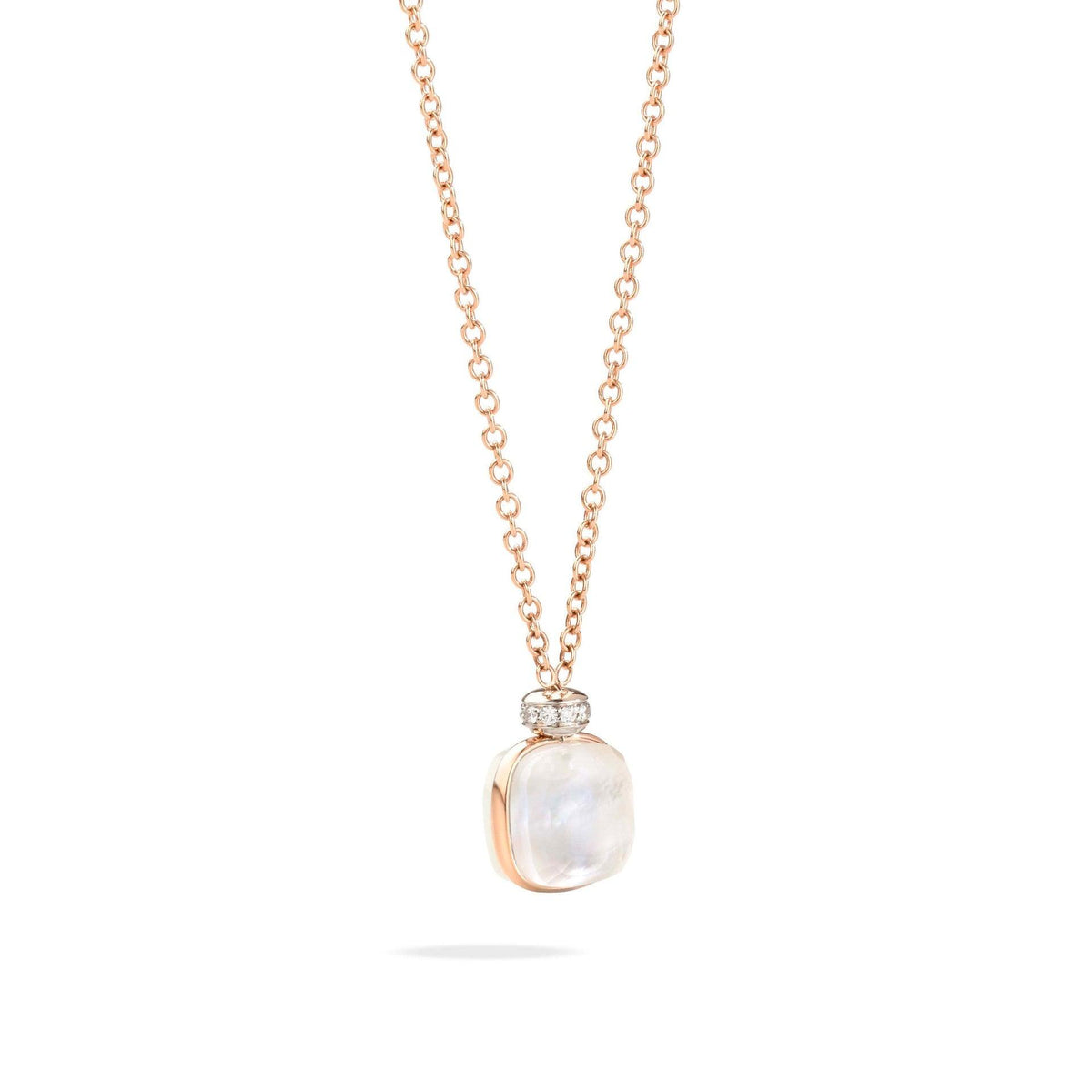 Collana Nudo Topazio bianco con Madreperla - Mendes Gioielli srl