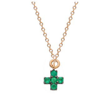 Girocollo Croce Smeraldi