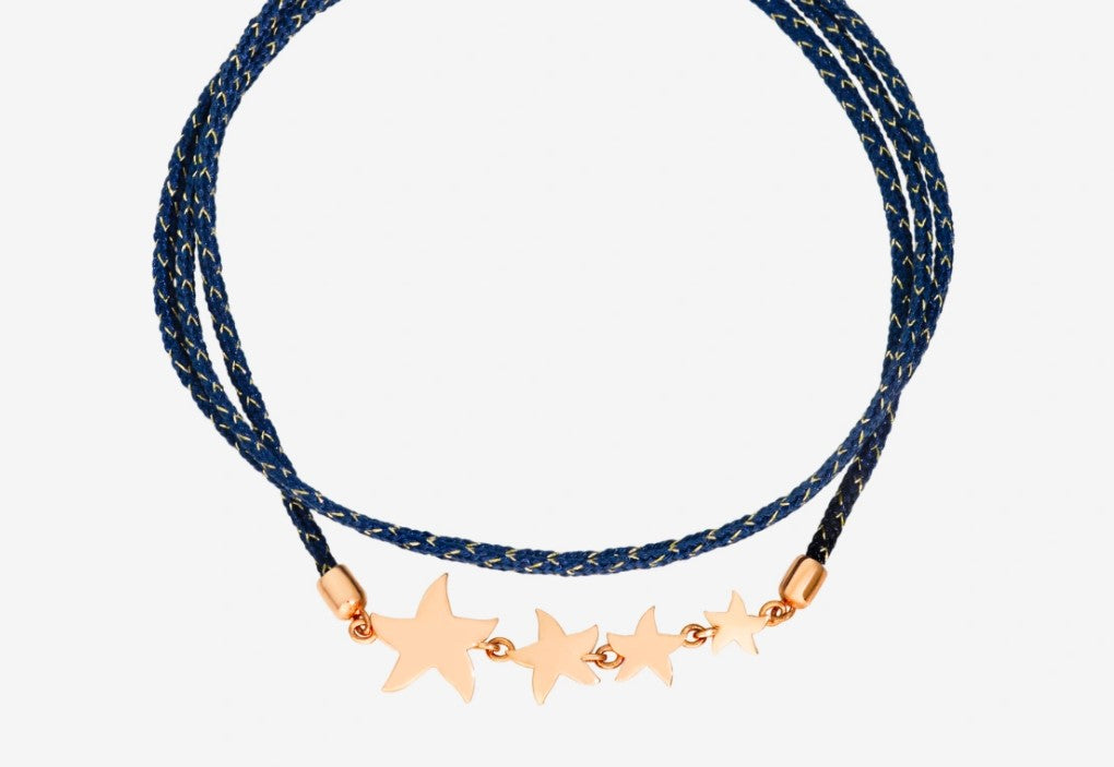 Bracciale Stellina Con Cordino - Mendes Gioielli srl