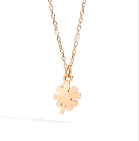 COLLANA Dodo MINI QUADRIFOGLIO ORO ROSA - Mendes Gioielli srl