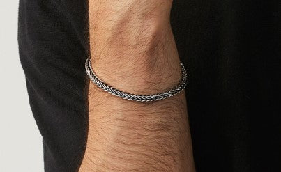Bracciale treccia quadra