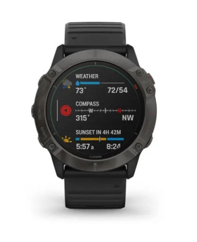 fenix® 6X - Pro Solar Edition Pro Solar, Titanium - Mendes Gioielli srl