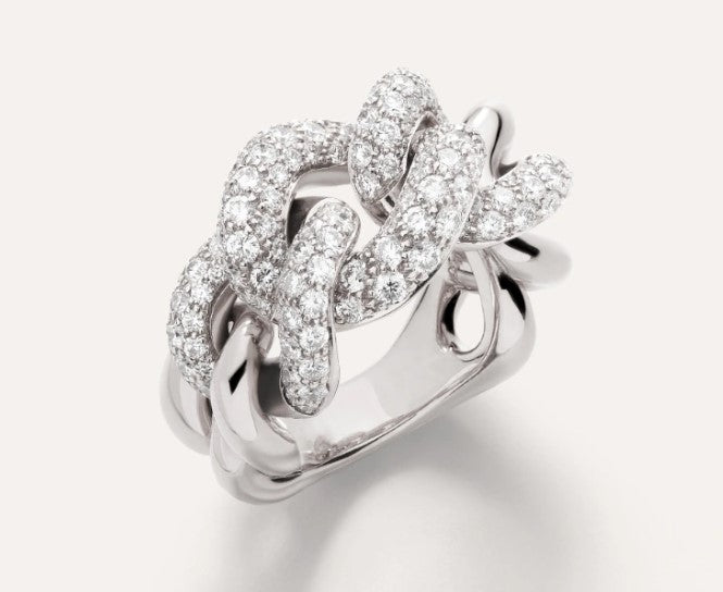 Anello Catene Diamanti - Mendes Gioielli srl