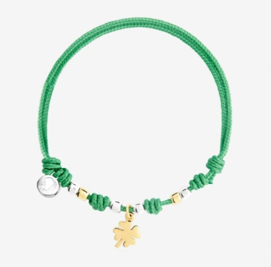 Bracciale Cordino Quadrifoglio - Mendes Gioielli srl