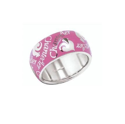 Fascia Et Voilà argento e smalto rosa - Mendes Gioielli srl