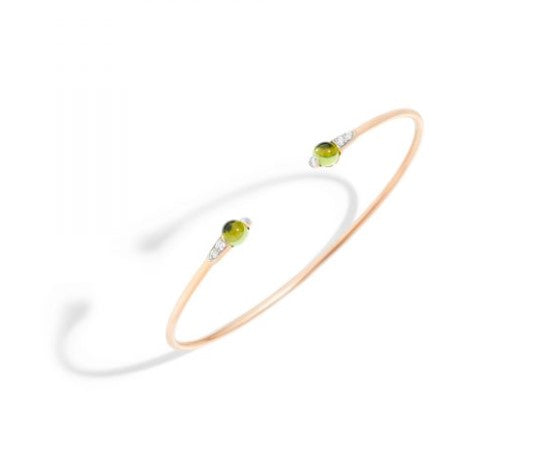 Bracciale Mama Non Mama Peridoto e diamanti - Mendes Gioielli srl