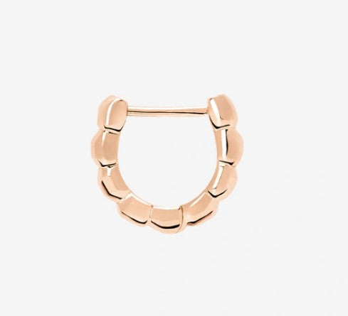 Orecchino Granelli in oro rosa 9K - Mendes Gioielli srl