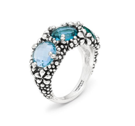 Anello Trilogy Blu Ivy - Mendes Gioielli srl