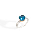 Carica l'immagine nel visualizzatore di Gallery, Anello Nudo Petit Topazio London/turchese/diamanti - Mendes Gioielli Shop online
