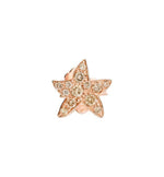 Carica l'immagine nel visualizzatore di Gallery, Mono orecchino Stellina 9kt diamanti brown - Mendes Gioielli srl
