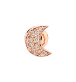 Carica l'immagine nel visualizzatore di Gallery, Mono orecchino Luna Dodo 9kt diamanti brown - Mendes Gioielli srl
