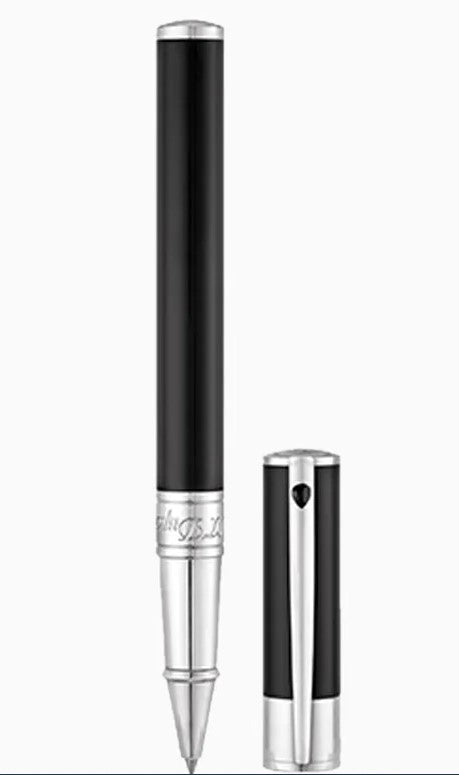 PENNA ROLLER D-INITIAL CROMO E NERO - Mendes Gioielli srl