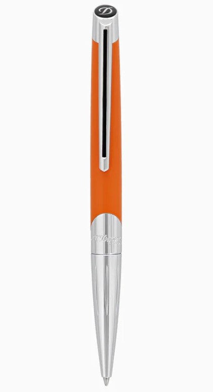 PENNA A SFERA ARANCIONE MATTE E ARGENTATA - Mendes Gioielli srl