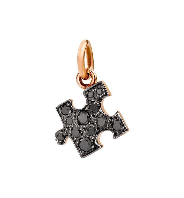 Ciondolo Puzzle Dodo diamanti neri - Mendes Gioielli Shop online